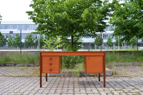 Danish Modern Teak Desk from Domino Mobler Denmark, 1960 for sale