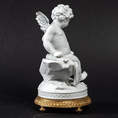 STATUETTE EN BISCUIT - Saint Joseph et l'Enfant Jésus EUR 59,80 - FR