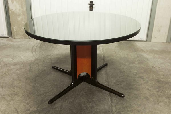 Round Dining Table Armchairs Set of 7 for sale at Pamono