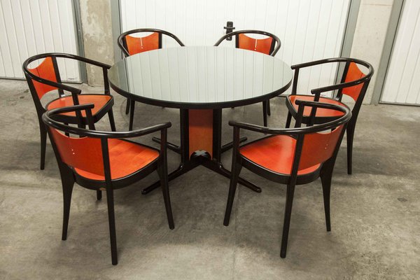 Octagon glass top dining table outlet
