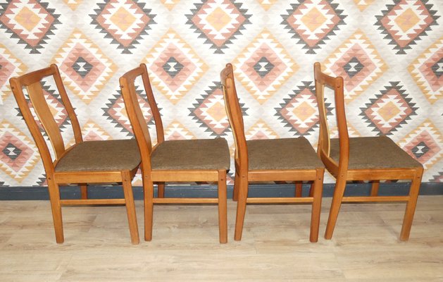 Dining Chairs in Teak from Gangso Mobler Set of 4 for sale at Pamono