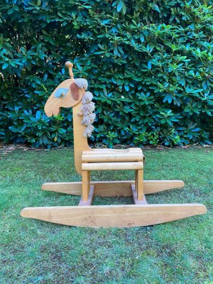 Wooden sales rocking giraffe