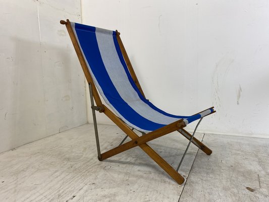 Mid Century Vintage Wooden Beach Chairs Vintage Foldable Campaign