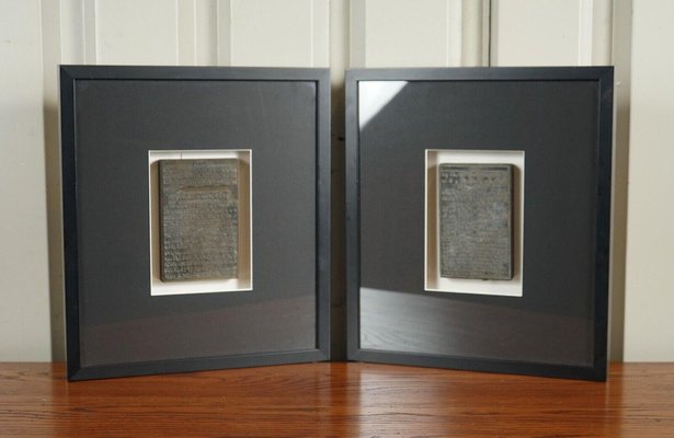 Cornici da scrittura moderne nere, set di 2 in vendita su Pamono