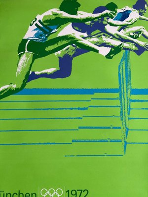 oymページ Munich Olympic Games Running over Obstacles Poster by Otl Aicher