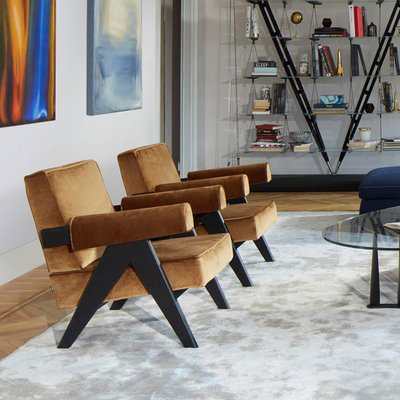 053 Capitol Complex Armchair by Pierre Jeanneret for Cassina