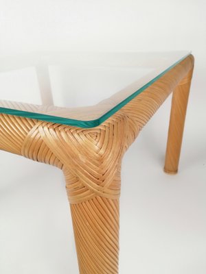 Cane glass coffee table deals