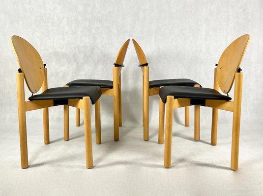 German Chairs from Kusch & Co, 1980s, Set of 4 for sale at German Chairs from Kusch & Co, 1980s, Set of 4 for sale at
