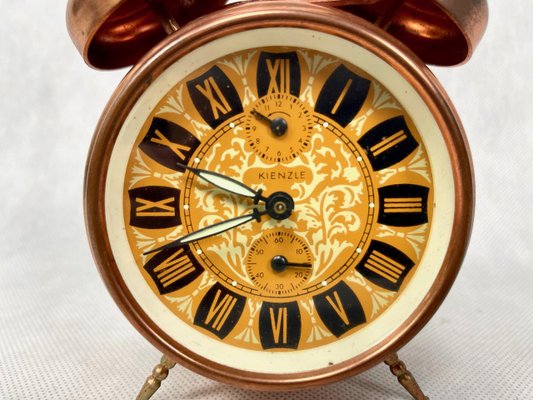 Reloj despertador vintage de cobre de Kienzle, años 60 en venta en Pamono