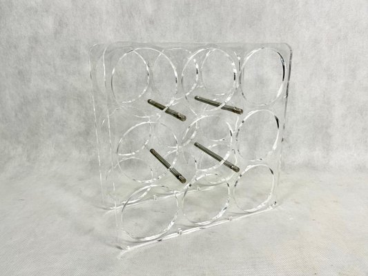Vintage lucite wine rack sale