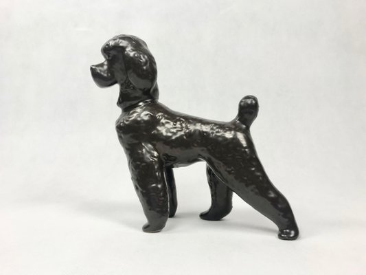 Ceramic Poodle Figurine from Znojmo, 1960s for sale at Pamono