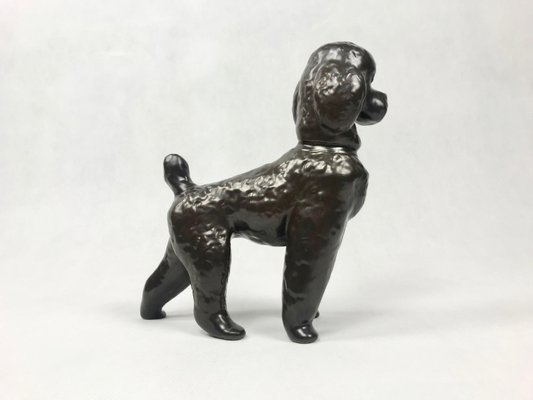 Ceramic Poodle Figurine from Znojmo 1960s for sale at Pamono