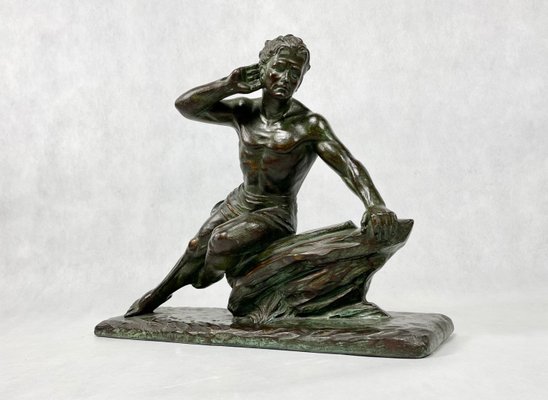 Scultura 172 in gesso di Volpi per Ambivalenz, anni '20 in