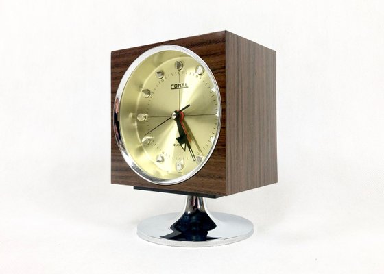 Space Age Tulip Tokyo Tokei Clock from Coral, 1960s for sale