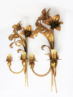 Applique Murale 2 Bras En Métal Marron Avec Nuances Dorées Et Verres Blancs Satiné[u3417