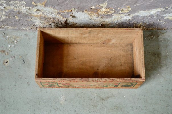 Coffre, boîte en bois et en laiton , vintage antiquité 1920s - Décoration