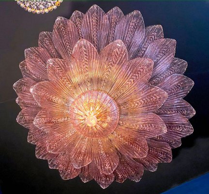 Große Murano Glas Blätter Deckenlampe, 2010 bei Pamono kaufen