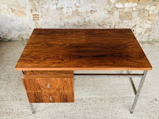 Wood and cheap chrome desk