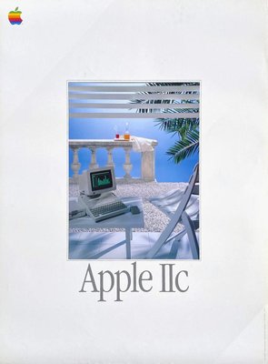 Collectif-Publicité, Apple IIC Advertisement, 1985, Poster on