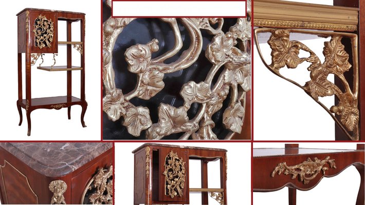 French Empire Side Cabinet in Kingwood and Ormolu for sale at Pamono