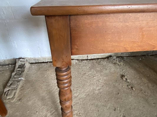 Desk with cheap turned legs
