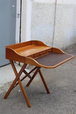 Small Walnut Desk by Gianfranco Frattini 1959 for sale at Pamono