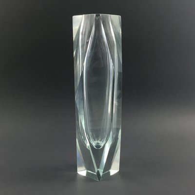 年末のプロモーション特価！ Murano Mid-Century Large Faceted to attributed Vase Glass 工芸品