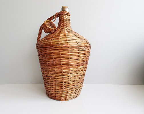 Panier à Bouteilles en Osier - 6 Cases