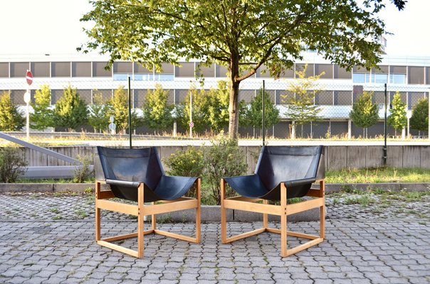 Saddle Leather Möbel Modell Canto Shell Chair by Rainer Schell for