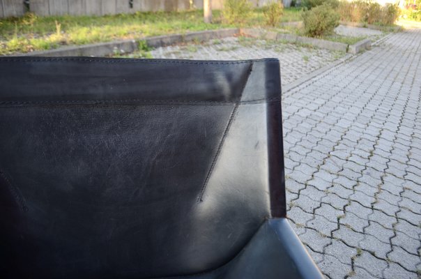 Saddle Leather Möbel Modell Canto Shell Chair by Rainer Schell for