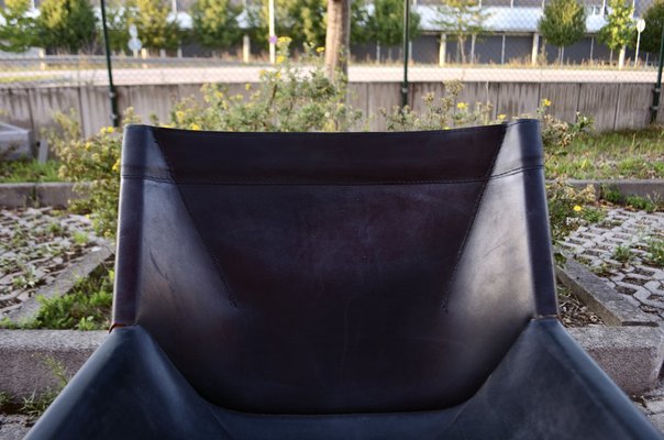 Saddle Leather Möbel Modell Canto Shell Chair by Rainer Schell for