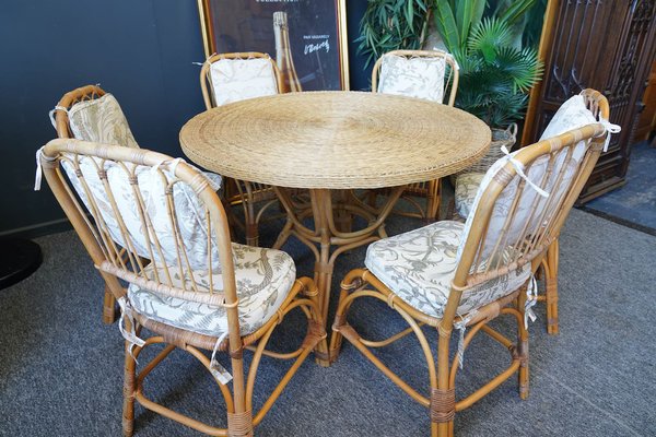 Bamboo extendable dining sale table