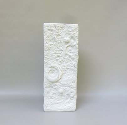 White Bisquit-Porzellan Vase from Ak Kaiser, 1970s
