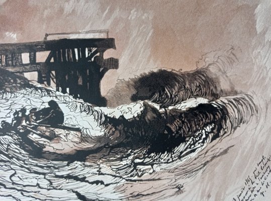 Aubert, Victor Hugo: La Vague, 1925, Engraving for sale at Pamono