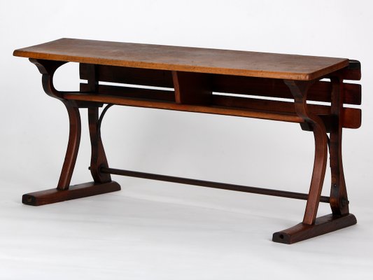 Czech Vintage School Desks From D G Fischel Sohne Set Of 2