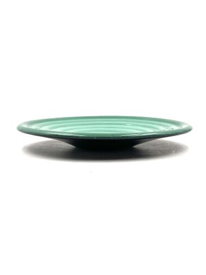 Mid-Century Green Ceramic Plate Centerpiece by Giuseppe Mazzotti