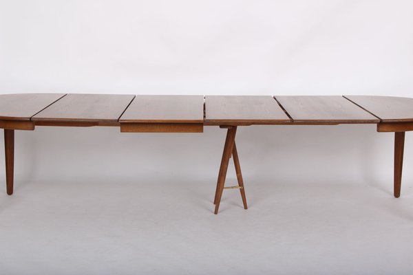 Model 62 Round Dining Table by Henning Kj rnulf for Sor