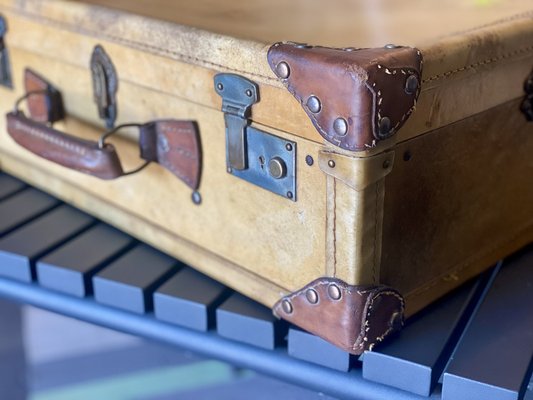 Antique Wardrobe Steamer Trunk with Intact Interior