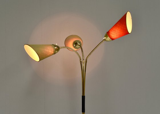 Italienische Triennale Stehlampe aus Messing von Arredoluce, 1950
