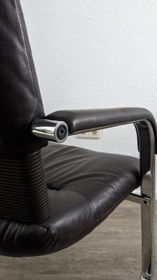 Chair in Dark Brown Leather by Mario Bellini for Vitra 1987 for