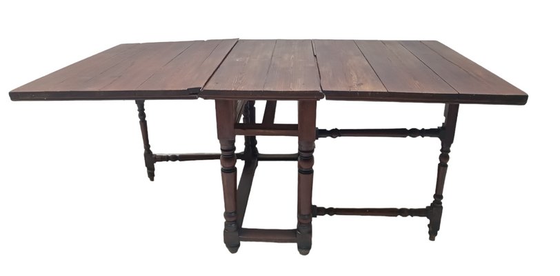 SoBuy 3-teilige Esstischgruppe Klappbar – Tisch + 2 Hocker, Naturholz-Optik, Platzsparend