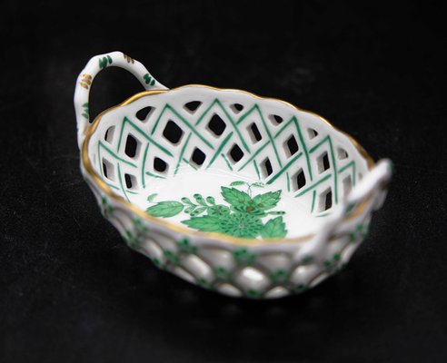 Green Appony Coffee Service from Herend, Set of 36 for sale