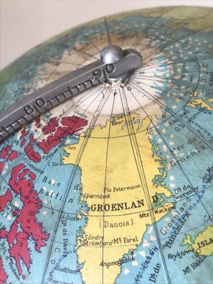 Grand globe terrestre italien - Ma valise en carton