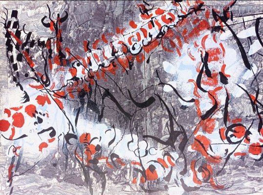 Jean-Paul Riopelle, Triptych for Derriere le Miroir, 1970