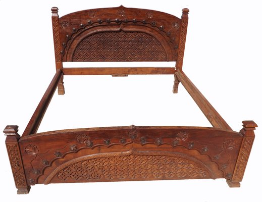 Vintage Double Bed Swat Tal Pakistan 1950s