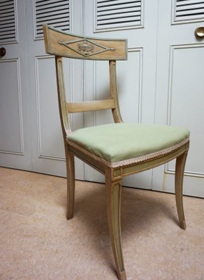 Gustavian Greek Revival Klismos Chair 1900s