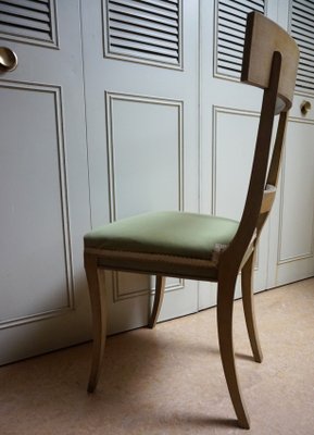 Contemporary klismos 2024 fabric side chair