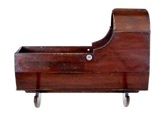 Victorian Painted Pine Canopy Top Cradle for sale at Pamono