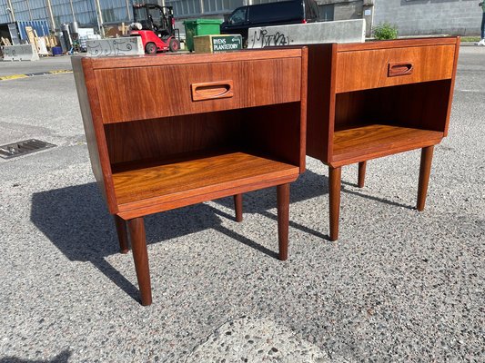 Danish Nightstands in Teak, 1967, Set of 2 for sale at Pamono