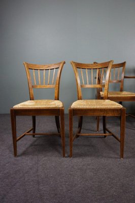 Antique English Dining Room Chairs Set of 4
